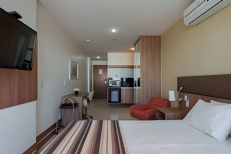 Flat moderno Hotel Athos Bulcão.