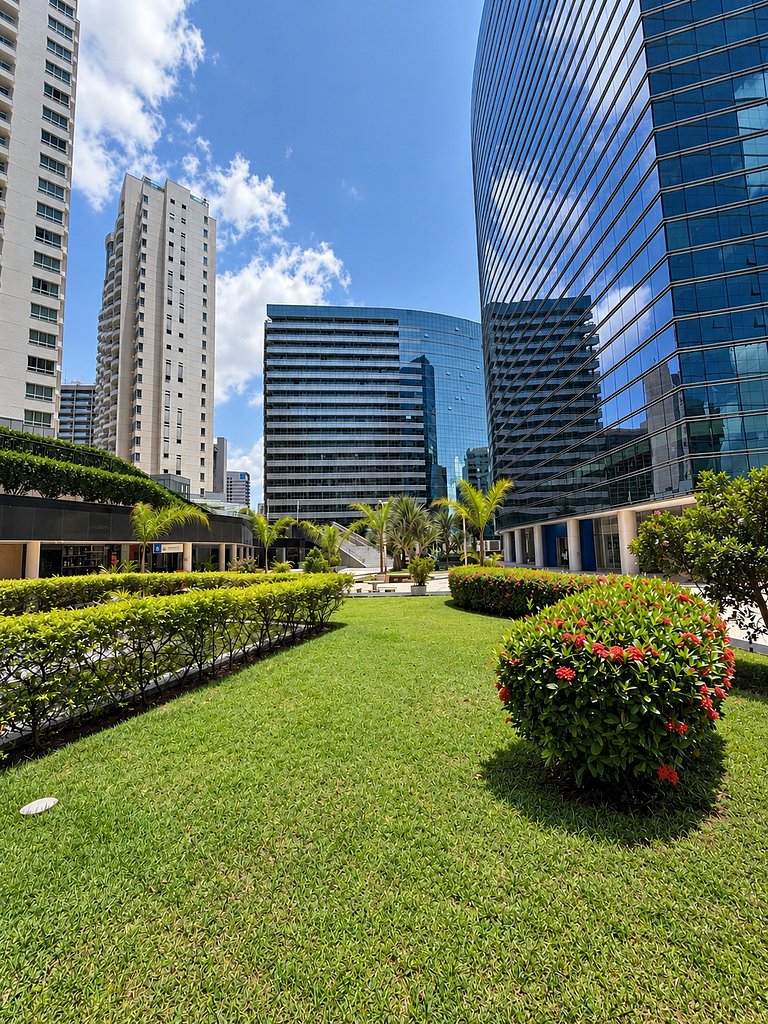 Flat moderno no centro de Brasília + garagem.